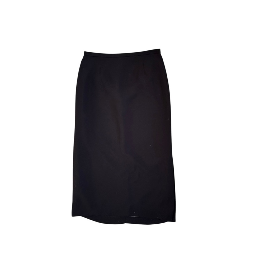 Vintage Laura Scott Black Maxi Skirt Business Office Size 12